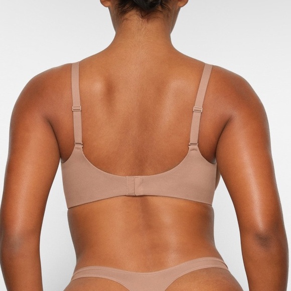 Skims Fits Everybody Unlined Demi Bra in Sienna - Picture 2 of 6